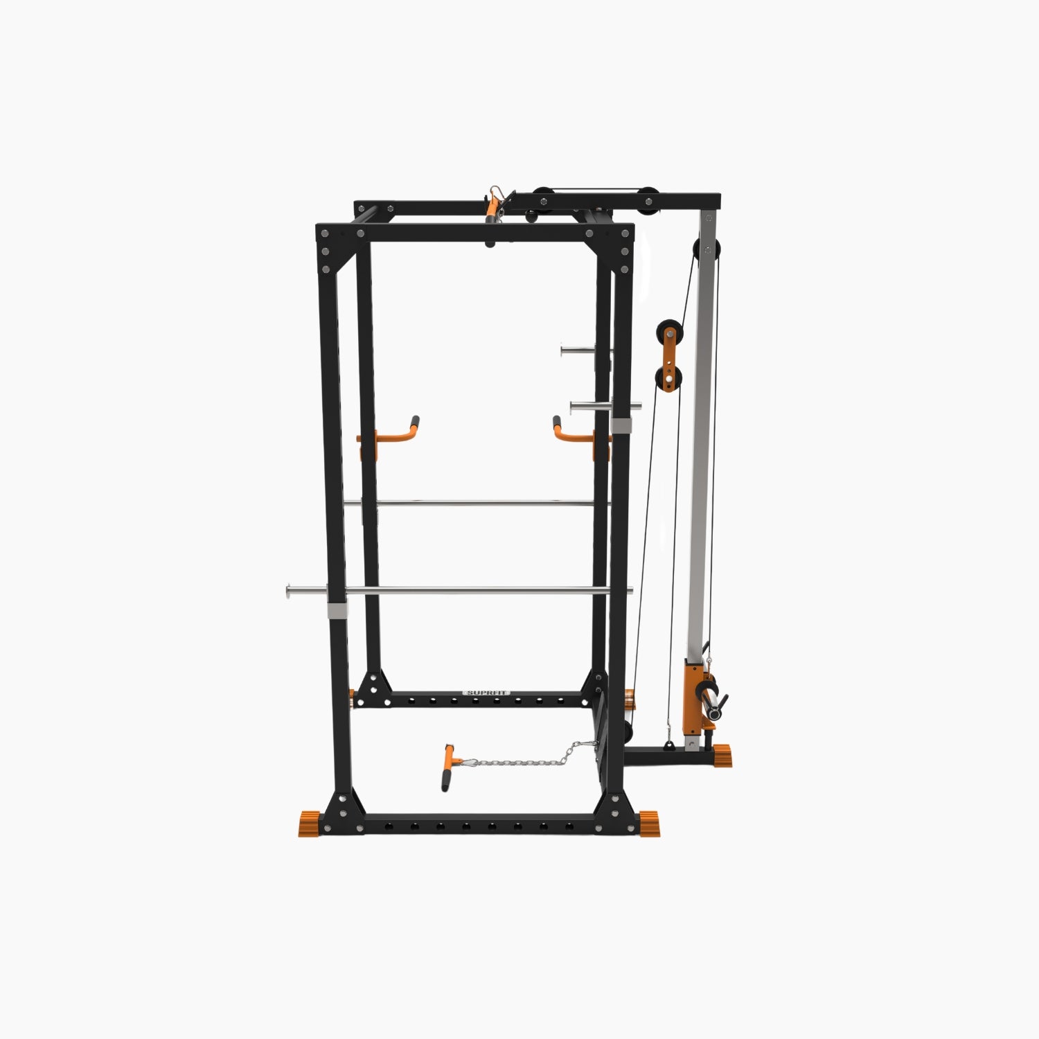 Suprfit Flex Home Lat Rack - Squat Rack mit Lat Pull System - Plate lo ...