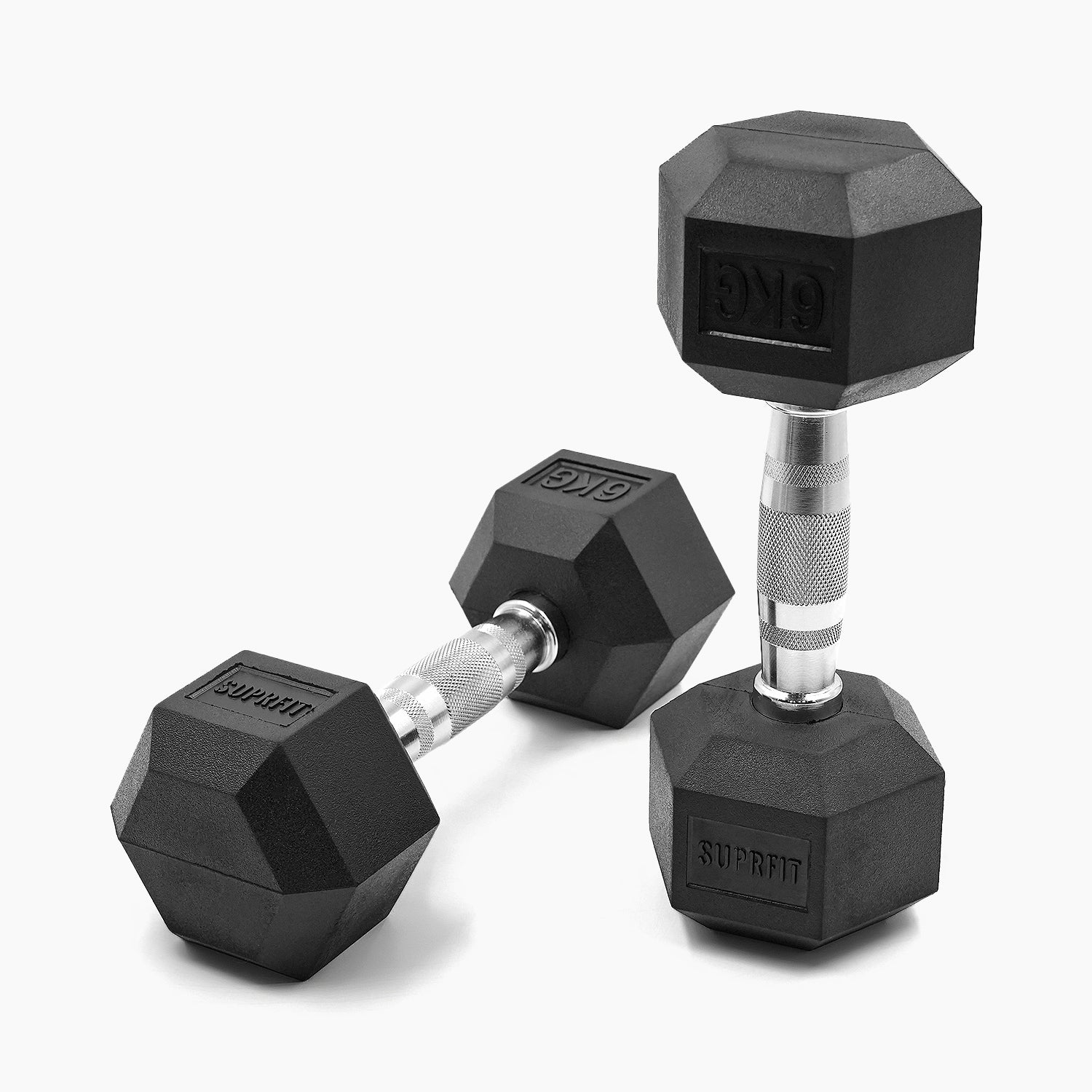 Suprfit Hex Gummi-Kurzhanteln