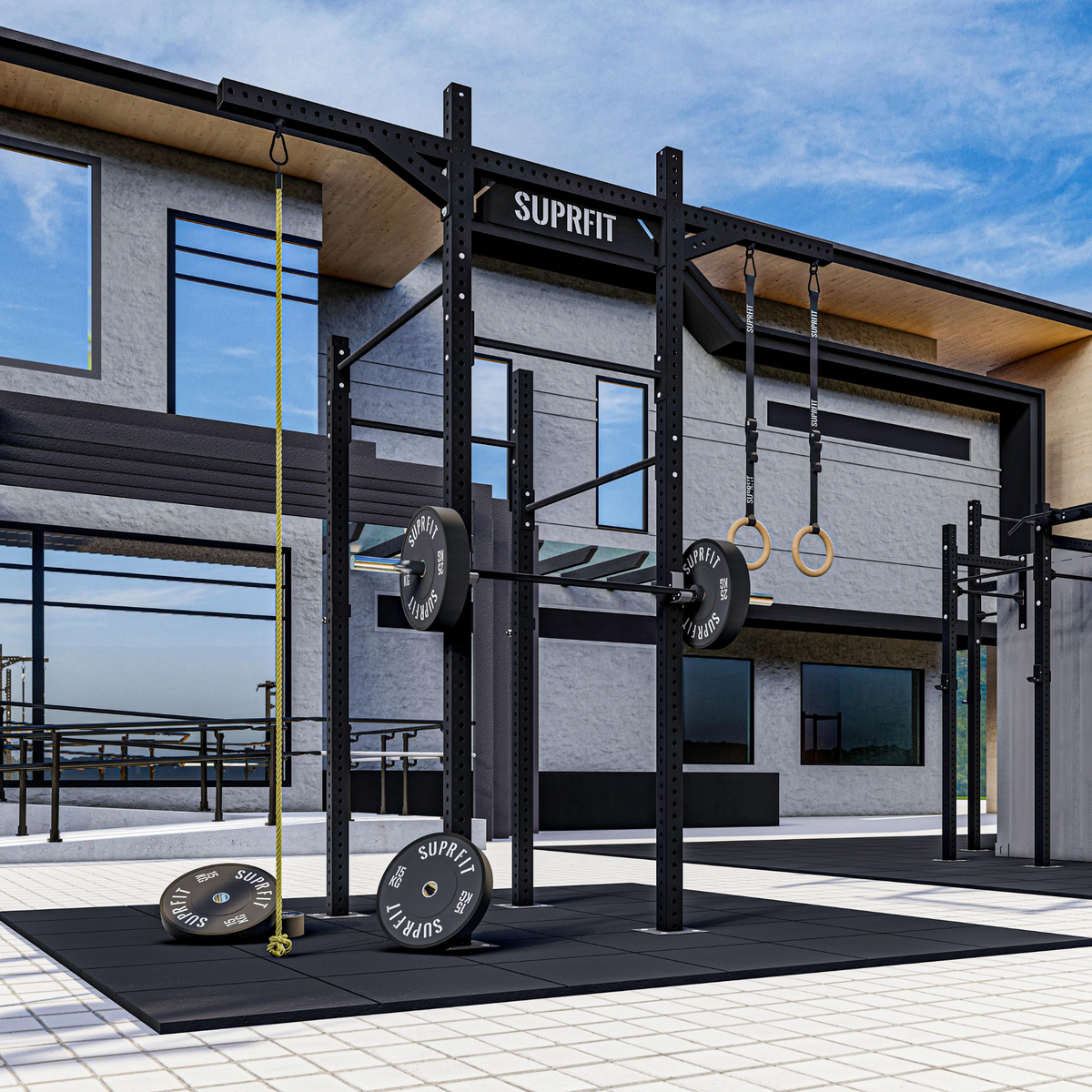 Bay Rig Suprfit Functional Outdoor Training | Single-Bay Rig Set mit Ropes & R ...