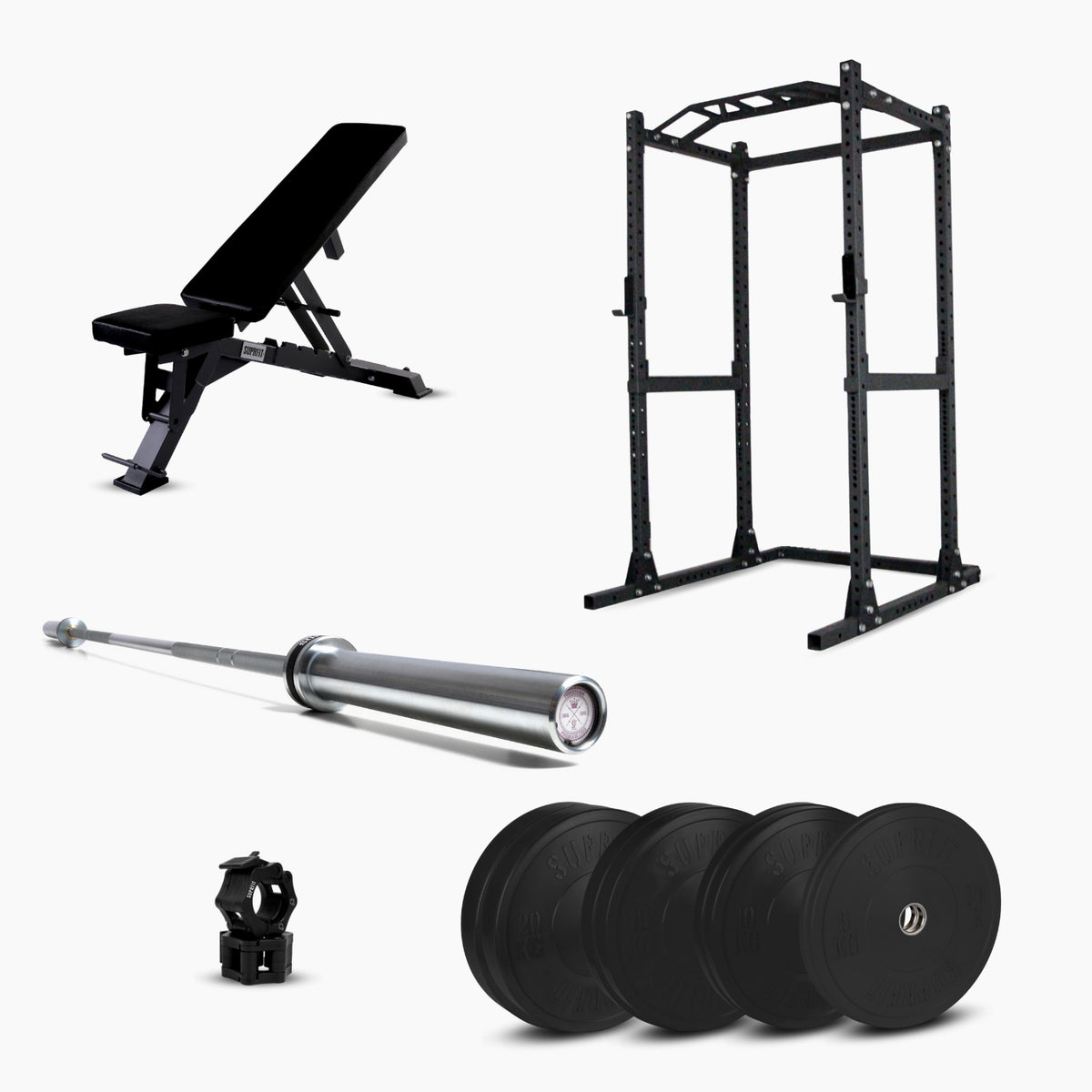 Suprfit Rigmor Power Rack Black without Plate Stacker incl. Hallgard W
